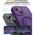 thumbnail image 4 of Magnetic Case for iPhone 16 Pro Max with Full Camera Protection [Compatible with Magsafe] [Translucent Matte] Protective Phone Case, Hot Pink, 4 of 5