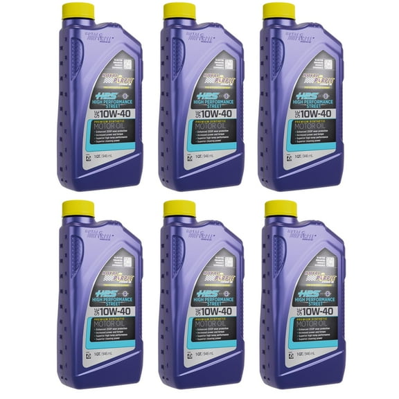 Royal Purple HPS 10W40 High Performance Engine Oil, 6 Quart Case