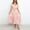Pink, variant on Lilgiuy Oversized Dress for Women Solid Short Sleeve Loose Ruffles Lacing Dress