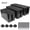 Black, variant on Cable Organizer Box Set of Three, Power Cover Cord Holder Surge Protector for Desk (White)