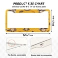 thumbnail image 4 of 2-Pack Aluminum License Plate Frame with 2 Holes for GM License Plate Cover with Free Screws Cute Cartoon Raccoon, 4 of 8