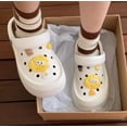 thumbnail image 1 of Zapatos de jardín con agujeros, bonitos zapatos de queso para mujer y hombre, zapatillas para mujer, sandalias de playa antideslizantes de verano para padres e hijos, 1 of 5