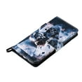 thumbnail image 3 of Allytech Flip PU Leather Case for iPhone 14 Plus 5G 2022 (6.1 inch), Hands Free Stand Magnetic Closure TPU Bumper Anti-Scratch Case for Apple iPhone 14 Plus, Magician, 3 of 5