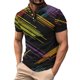 thumbnail image 4 of Camisas Casuales Impresas de Manga Corta Atlética con Solapa, Secado Rápido de Negocios Y Camisas de Trabajo para Hombres, 4 of 5