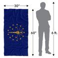 thumbnail image 6 of Indiana Flag Beach Towel, 30"x60" Beach Towel, 6 of 6