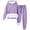 Purple, variant on 2 Piece Sets for Women Fall Pants Spring Two Piece Lounge Sets for Women 2025 Women's Fashion Solid Hooded Loose Long Sleeve Casual Suits my items ordered