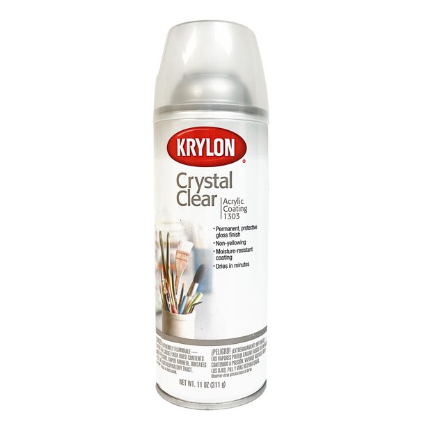 Krylon® Crystal Clear 11oz. Aerosol Spray Provides Permanent Surface