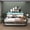 Glossy White + MDF+Metal, variant on Twin Daybed with RGB LED Lights & Charging Station, Height Adjustable Day Bed Frame with Trundle, Versatile Metal Sofa Bed Frame for Bedroom, Living Room, Guest Room, Black