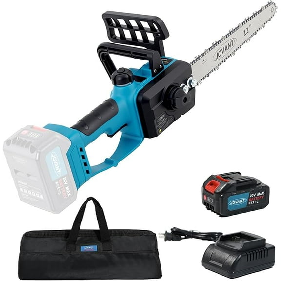 20V MAX Chainsaw with 1*Max20V-4Ah Battery&Charger,Cordless Chainsaw Cordless with 12inch Bar,Battery Chain Saw for Garden,Home and Tree Felling Tree