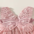 thumbnail image 4 of Robe de Fête pour Bébé Fille Robe Sans Manches Papillon Ligne A Princesse, 4 of 8