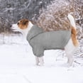 thumbnail image 3 of Sudadera con capucha para perros grandes, color gris, talla L, 3 of 7