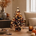 thumbnail image 7 of Aoznliie DIY Beaded Christmas Tree Kit, Halloween Bead Kit Christmas Tree for Desk, 8x4 inch Tabletop Christmas Decor for Home Office, Black, 7 of 7