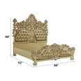 thumbnail image 3 of Acme Seville Eastern King Bed Synthetic Leather & Gold, 3 of 6