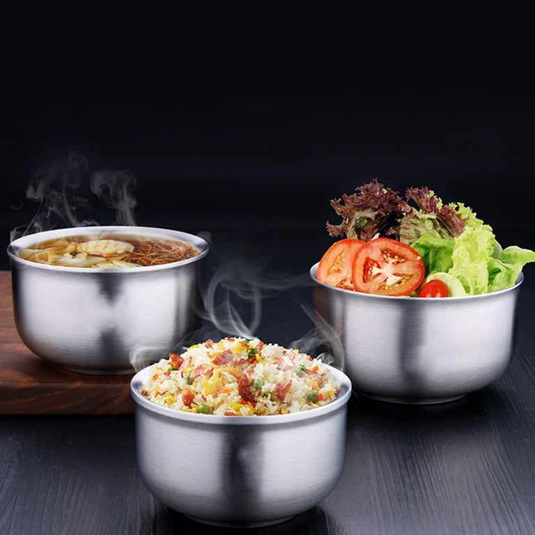 Clear Soup Bowls, Large Durable Insulated Double Wall Glass Cereal