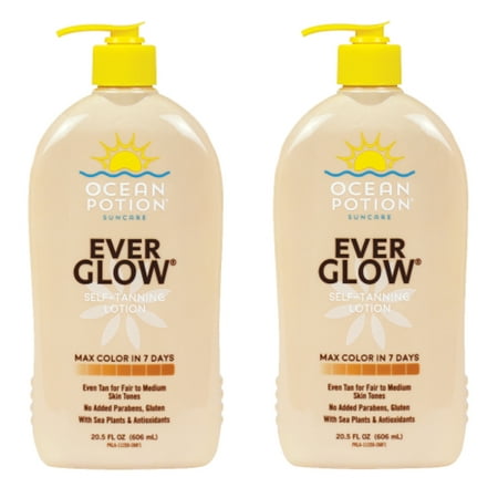 2 Pack Ocean Potion Skincare Ever Glow Daily Moisturizer Lotion 20.5 fl oz (Best Body Lotion Ever)