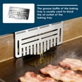 thumbnail image 1 of Food Tray Grease Deflector | Metal Grease Collector with Mesh Cover | Outdoor BBQ Grill Accessory for Cleaner Cooking, 1 of 7