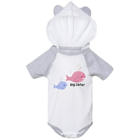 

Inktastic Big Sister with Lil Brother Gift Baby Girl Bodysuit