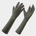 thumbnail image 2 of COMVALUE Men's and Women's Elbow Length 20s Stretchy Cosplay Costume Gloves Green One Size, 2 of 4