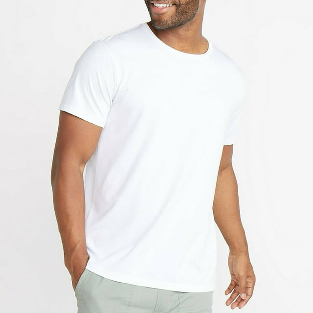 Lot de 3 à 6 T-Shirts pour Hommes à 100 % Coton Sans Étiquette, Col Rond, T-Shirt de Dessous, Tee Blanc, Neuf