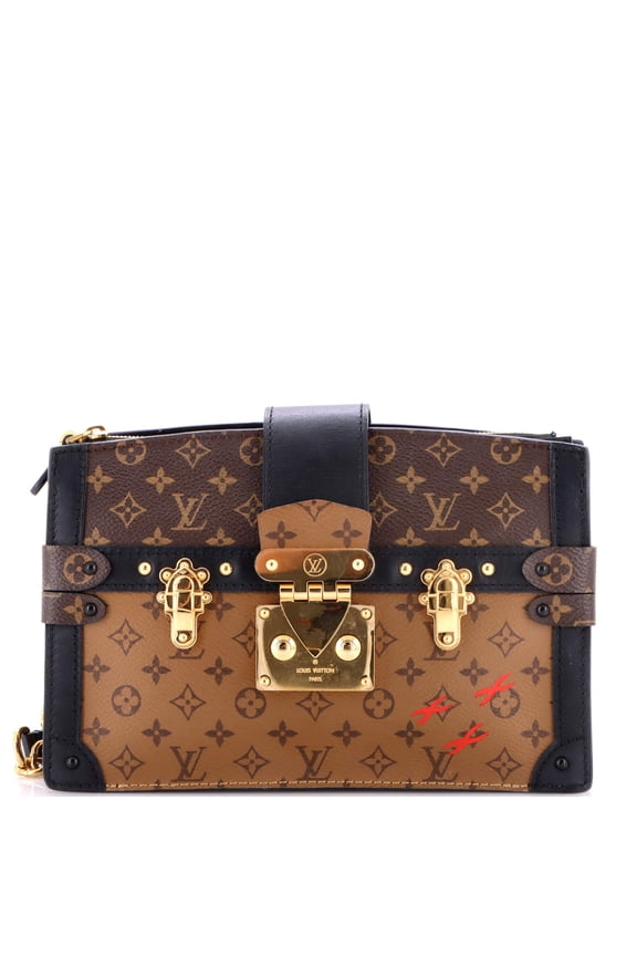 Pre-Owned Trunk Clutch Reverse Monogram Canvas By Rebag