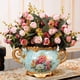 thumbnail image 3 of Paquete de 2 flores artificiales Houda, ramo de flores de seda con hojas y rosas para decoración de bodas, 3 of 6