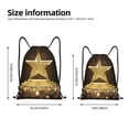 thumbnail image 2 of Balery Golden Glitter And Light Pattern Drawstring Backpack Bag Sport Gym Sackpack Cinch Bags Pattern Drawstring Backpack Bag Sport Gym Sackpack Cinch Bags -Small, 2 of 6