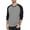 Black Gray, variant on Men's Henley Shirt Color Block Raglan Long Sleeve Slim Fit Casual Tee Shirt
