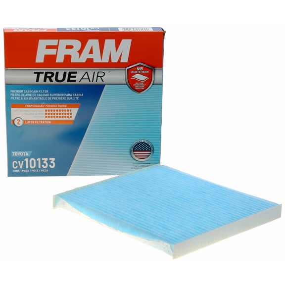 FRAM CV10133 TrueAir Premium Cabin Air Filter with N95 Grade Filter Media for Select Toyota Vehicles