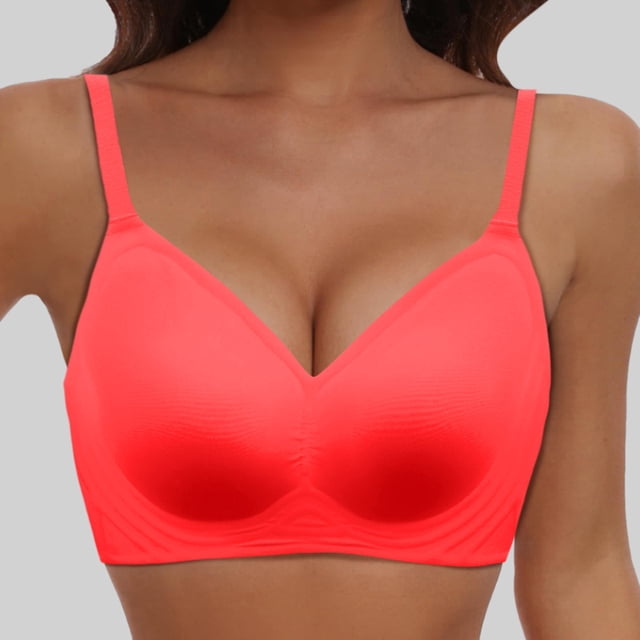 TINZ Comfortable Seamless Full Coverage Bra For Women Wireless Bras With Soft Support Regular And Plus Size Bras Sports Bras for Large Busted Women Running Bras for Women