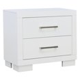 thumbnail image 1 of Coaster Jessica Contemporary 2-Drawer Wood Nightstand in White, 1 of 3