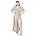 thumbnail image 1 of Maxi vestido con strech Roman Fashion /Tallas Extras, 4098 (Cafe) cafe 36, 1 of 6