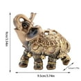 thumbnail image 1 of Elephant Statue, Wealth Figurine Gift Elephant Sculpture, Home Dector, Cofe For Home, 1 of 8