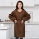 thumbnail image 5 of Delantal de cocina unisex de manga larga: impermeable, bolsillos grandes, correa ajustable, delantal para cocinar/hornear/barbacoa, 5 of 5