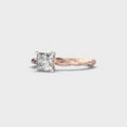 thumbnail image 3 of 2 Carat Beautiful IGI Certified Lab Grown Diamond Engagement Ring for Women 14K Rose Gold | Princess Cut Solitaire Diamond Rings | Size 7 Diamond-Capitals, 3 of 8