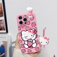 thumbnail image 1 of For Samsung Galaxy S7 S8 S9 S10 S20 S21 S22 S23 S24 Plus Ultra FE Moon Hello Kitty Case With Holder Rope o, 1 of 1