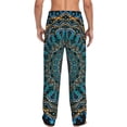 thumbnail image 3 of Balery Mandala print Men's Pajama Pants,Ultra Lightweight Pjs,Lounge Pant-Medium, 3 of 9