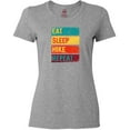 thumbnail image 3 of Inktastic Hiking Camping Eat Sleep Hike Repeat Women's T-Shirt, 3 of 5