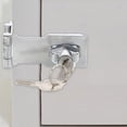 thumbnail image 4 of Clispeed Cabinet Door Lock Silver Zinc Alloy Easy Installation for Drawers 1Set, 4 of 8