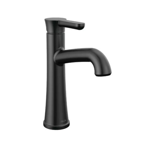 Delta Greydon Single Handle Single Hole Bathroom Faucet in Matte Black
