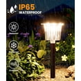 thumbnail image 5 of BITPOTT 8 Pack Solar Pathway Lights, Adjustable Warm and Cool White, Super Bright, Waterproof IP65, Color Changing, Brown, 5 of 11