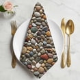 thumbnail image 2 of Colorful Stones Cloth Napkins, Farmhouse Stones Modern Art Washable and Reusable Dinner Napkins Set of 2, Table Napkin for Kitchen Party Birthday Wedding Hotel Housewarming 20"x20", 2 of 9