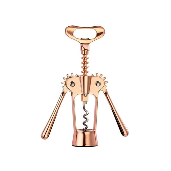 Multifunction Rose Gold Wing Corkscrew Wine Bottle Opener Zinc Alloy Beer Openers Rust Corrosion Resistance Restaurant