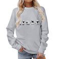 thumbnail image 3 of Vixolx Graphic Sweatshirt for Women Crew Neck Long Sleeve Shirts Oversized Casual Pullover Tops Fall Fashion Clothes, 3 of 6