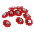thumbnail image 6 of 10pcs 10 Gear Pulleys / Jockey Wheels Rear Change Jockey - Red, as described, 6 of 7