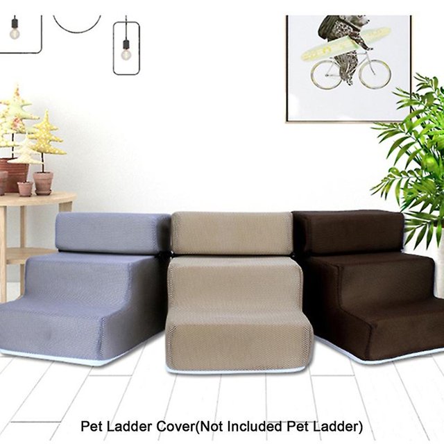 Cubierta de escalera para mascotas, cubierta de escalera para mascotas, cómoda, desmontable, de piel sintética, antideslizante, rampa para perros, escaleras, funda para cachorros brillar Electrónica