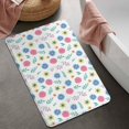 thumbnail image 2 of Pioneer Flower Floral Print Pattern Bathroom Rugs Mat, Non Slip Microfiber Bathroom Rug with Rubber Backing, Soft Mats for Bathroom Floor Tub Shower, 20"x32", 2 of 5