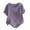 Purple, variant on Womens Summer Casual Color Round Neck Short Sleeve Tops Buttons Blouses