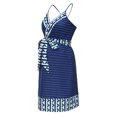 thumbnail image 5 of Aofany Ladies Fashion Patchwork Print Sleeveless Suspenders Clothe Maternity Dress Casual Tie Knee-High Dress, 5 of 7