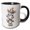 Black/White, variant on 3drose, Cute Circus Zebra Illustration, 15oz Mug