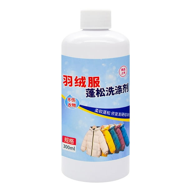 Detergente concentrado para lavado de plumón que recupera volumen y calidez, detergente para abrigos que mejora la repelencia al agua, detergente de alto rendimiento para chaquetas de plumón y más.